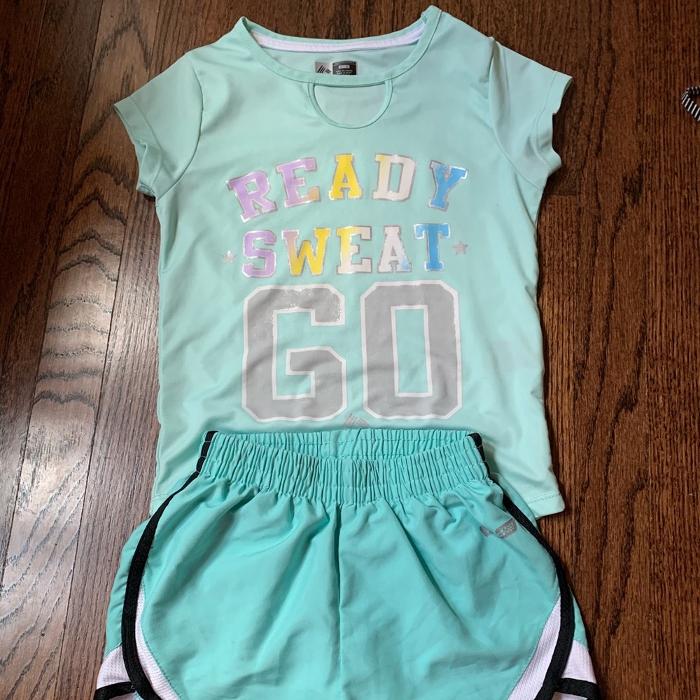 Girls sport shirt and shorts